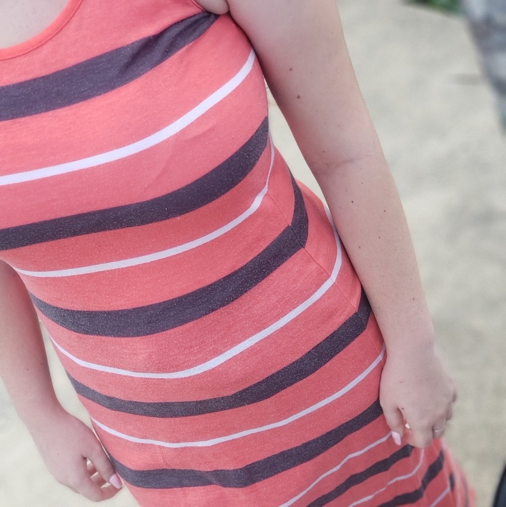 Multi-Colored stripped Sunday Dress